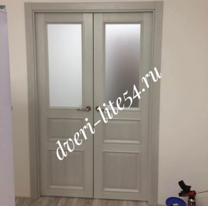 Симметричная двустворчатая дверь