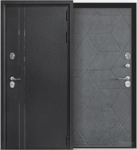 Черный шелк - Бетон графит