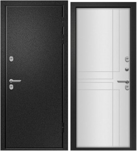  дверь Ретвизан Веста Термо, Букле черный/Белый