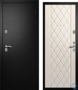 дверь Алмаз Циркон new Медь антик - Белый шелк