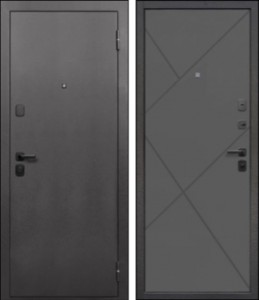 Дверь входная Гарда 7 см Ясень графит эмаль