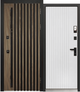 Дверь входная Luxor 2МДФ Smart 3D Рейка