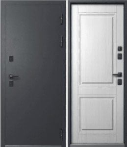 Входная дверь ЭТАЛОН Термо-2 Белый снег