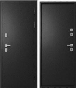 Входная дверь Эталон Термо-3 Черный букле