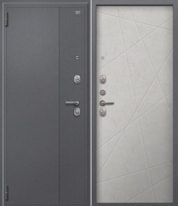 дверь Центурион А-03 Серый букле - Бетон светлый