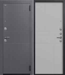 дверь Центурион А-11 Кашемир графит - Кашемир Сильвер