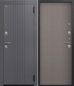 дверь Центурион А-12 Кашемир графит - Софт ясень грей