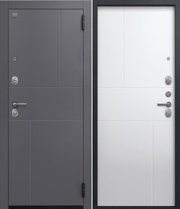 дверь Центурион А-11 Кашемир графит - Кашемир Белый