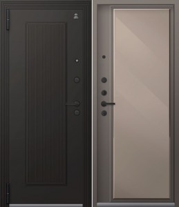 дверь Центурион Lux-1 Черный перламутр - Кашемир базальт