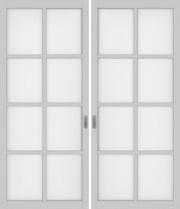 Перегородка межкомнатная Optima Porte 104а Пепельный